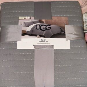 UGG Devon King Quilt Set in Silver Gray